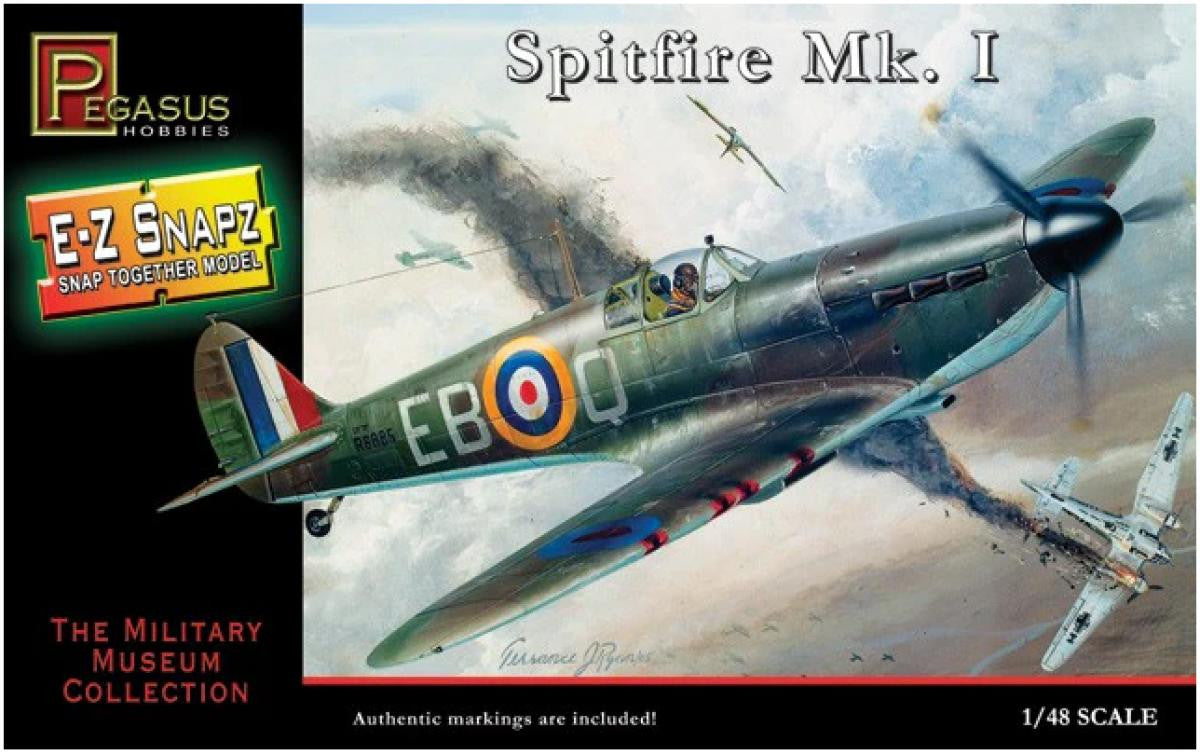 Pegasus Hobbies 1/48 Spitfire Mk.I EZ Snap 8410